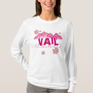 Vail Colorado rosa themenorientierter T-Shirt