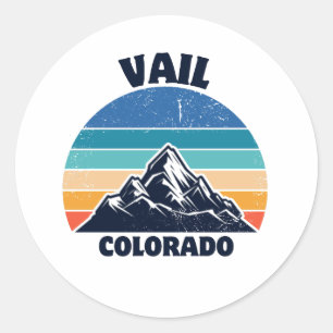 Vail colorado runder aufkleber