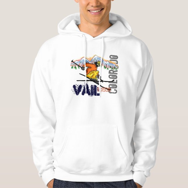 Vail Colorado Ski-Aufzug Hoodie (Vorderseite)