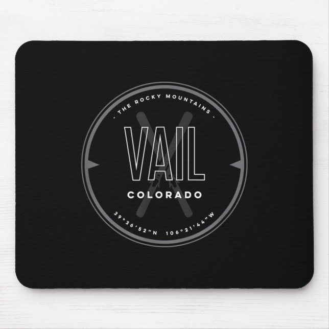 Vail Colorado Ski Mousepad (Vorne)