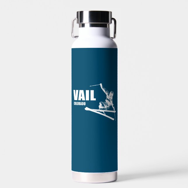 Vail Colorado Skier Trinkflasche (Vorne)