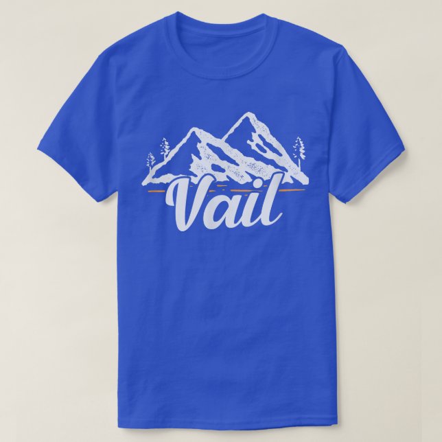 Vail Colorado Skifahren Snowboarden T-Shirt (Design vorne)