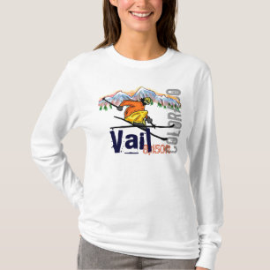 Vail Colorado Skihöhe Ladys hoodie T-Shirt