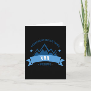 Vail Colorado Skiort Urlaub Shirt Snowb Karte