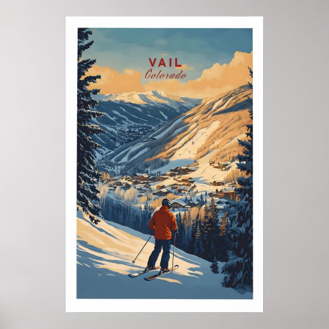 Vail Print Colorado Ski Poster 1 (Vorne)