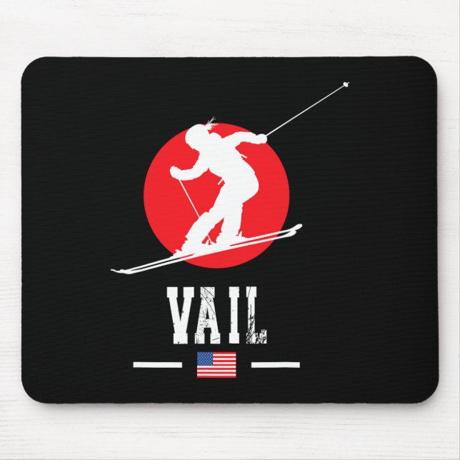 Vail Usa Ski Resort Rocky Mountains Amerikanisches Mousepad (Vorne)