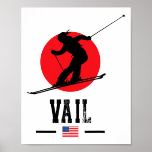 Vail Usa Skigebiet Rocky Mountains Amerikanisches Poster