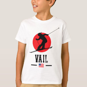 Vail Usa Skigebiet Rocky Mountains Amerikanisches T-Shirt