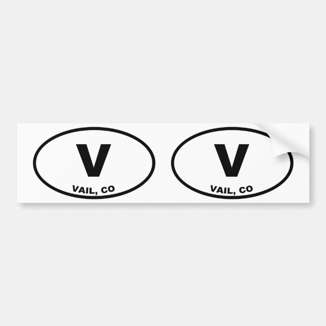Vail V Autoaufkleber (Vorne)