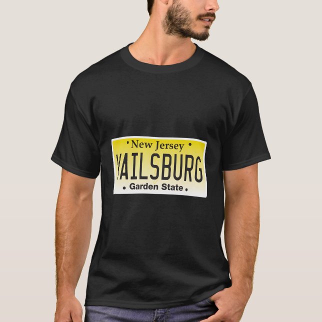 Vailsburg Newark Nj City New Jersey License Plate T-Shirt (Vorderseite)
