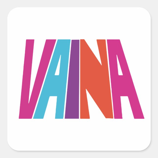 Vaina 1,5 in quadratischer Aufkleber (Vorderseite)