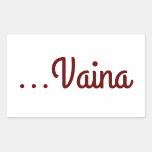 Vaina Rechteckiger Aufkleber