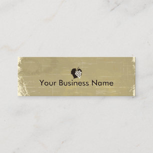 Vaisseau de raisins en papier vieilli Mini Carte d