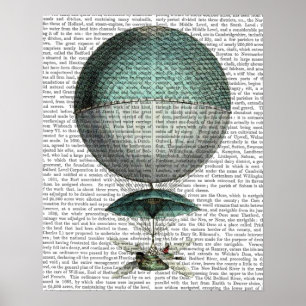 Vaisseau Volant Hot Air Ballon Poster