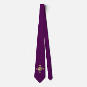 Vajra golden buddhist symbol krawatte