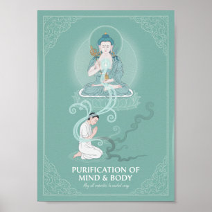 Vajrasattva-Reinigung Tibetische Buddhistische Kun Poster