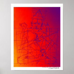 Vajrasattva und Gemahl-Skizze-Plakat Poster