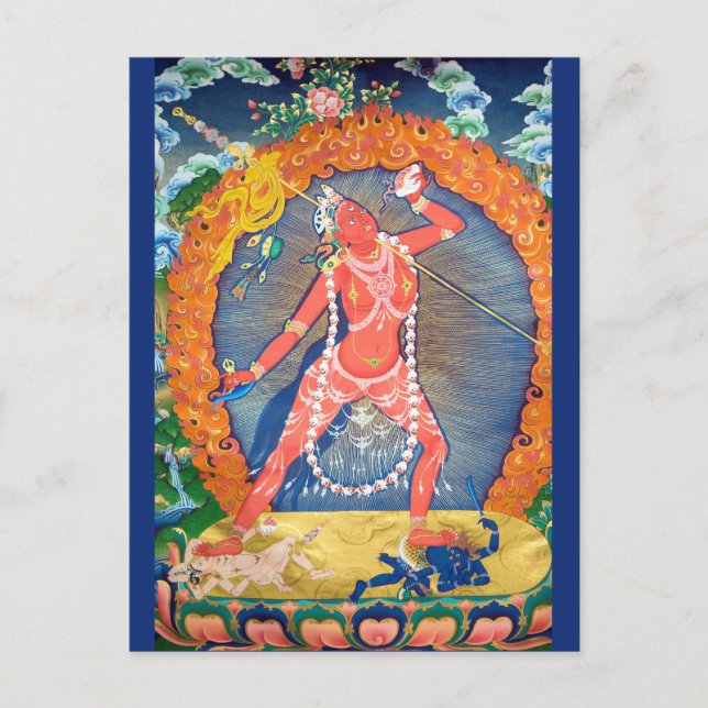 Vajrayogini tibetisch-buddhistische Deity Postkarte (Vorderseite)