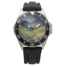 Val d'Aosta (Majestic Italia Alpine Landschaft) Armbanduhr