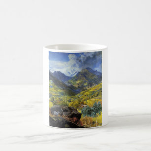 Val d'Aosta (Majestic Italia Alpine Landschaft) Kaffeetasse