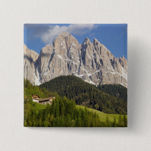 Val di Funes, Villnößtal, Dolomiten, Italien Button