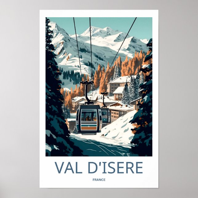 Val D'Isere France Reisen Print Poster (Vorne)