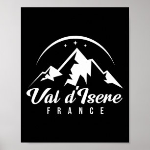 Val D'isere France Ski Resort Skifahren Snowboarde Poster