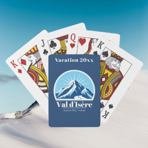 Val d'Isère Frankreich Skiurlaub Spiel Spielkarten