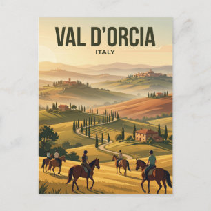 Val d'Orcia Italien Postkarte