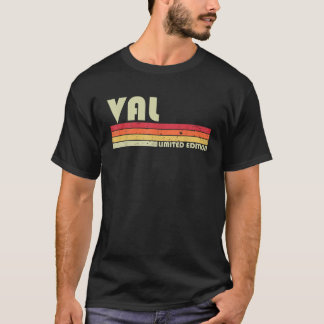VAL Gift Name Personalisiert Funny Retro Vintag Bi T-Shirt