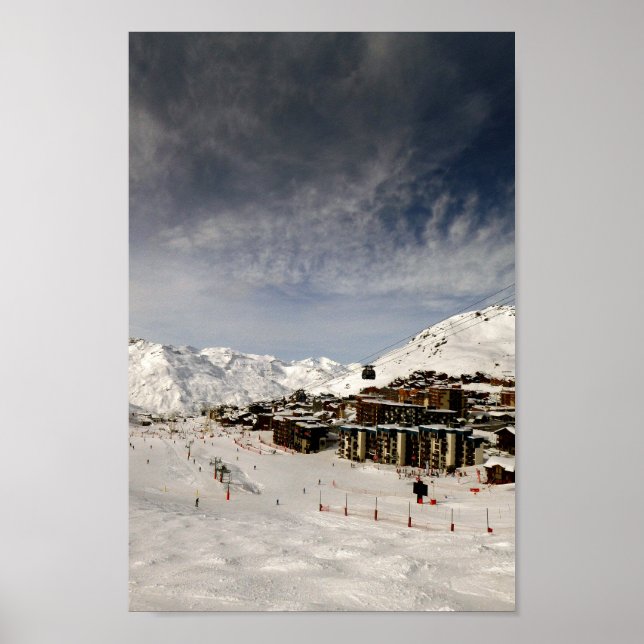 Val Thorens Drei Täler Frankreich Poster (Vorne)