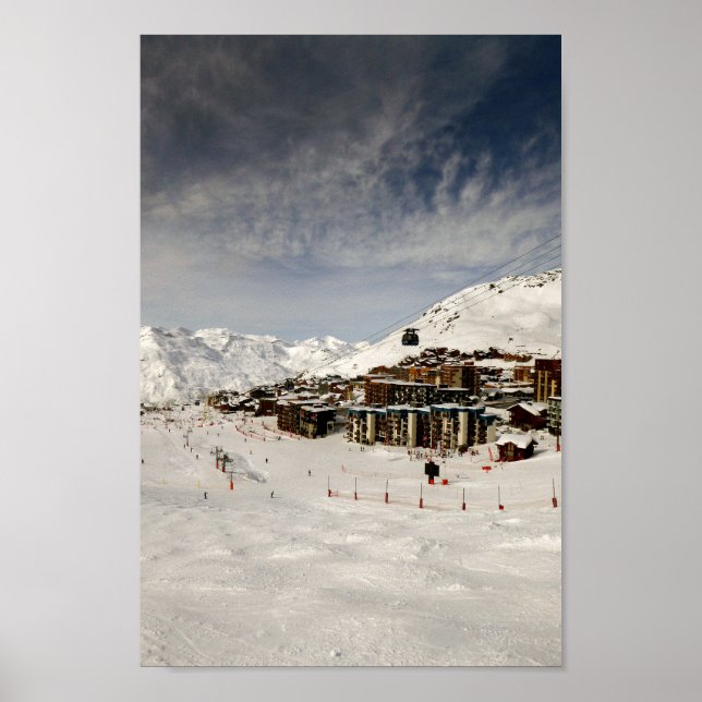 Val Thorens Drei Täler Frankreich Poster (Vorne)