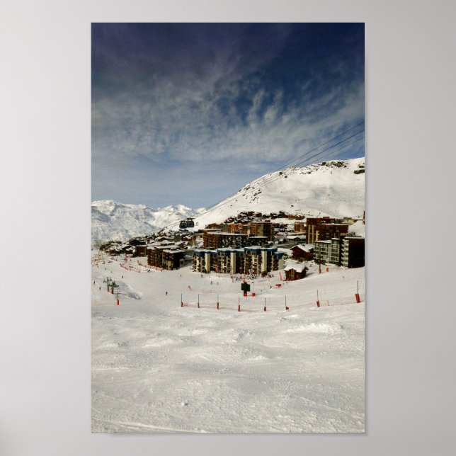 Val Thorens Drei Täler Frankreich Poster (Vorne)