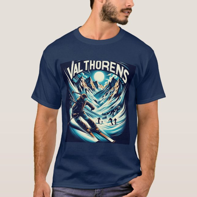 Val Thorens Skifahren & Snowboarden T-Shirt (Vorderseite)