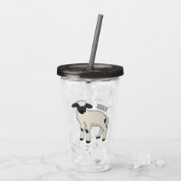 Valais Blacknose sheep cartoon illustration