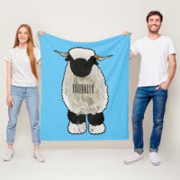 Valais Blacknose sheep cartoon illustration