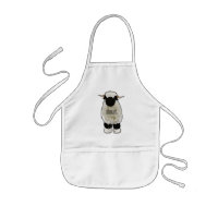 Valais Blacknose sheep cartoon illustration
