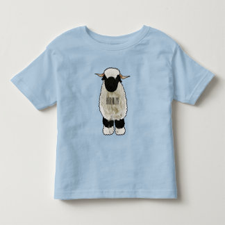 Valais Blacknose sheep cartoon illustration Kleinkind T-shirt