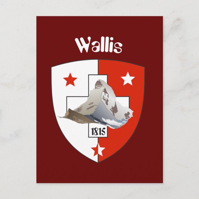 Valais Suisse / Wallis Schweiz Postkarte (Vorderseite)