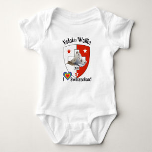 Valais / Wallis Schweiz-Suisse T-Shirt Baby Strampler