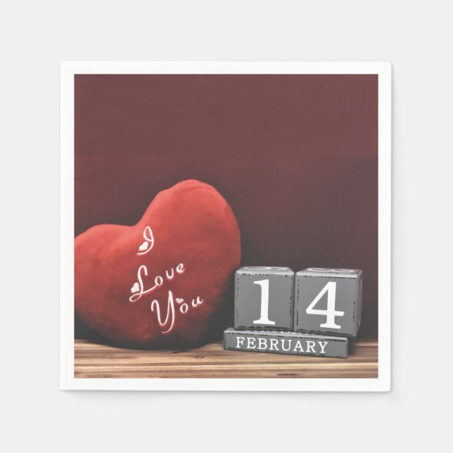 Valantine Day Napkins Serviette (Vorderseite)