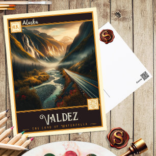 Valdez, Alaska Historische Postkarte