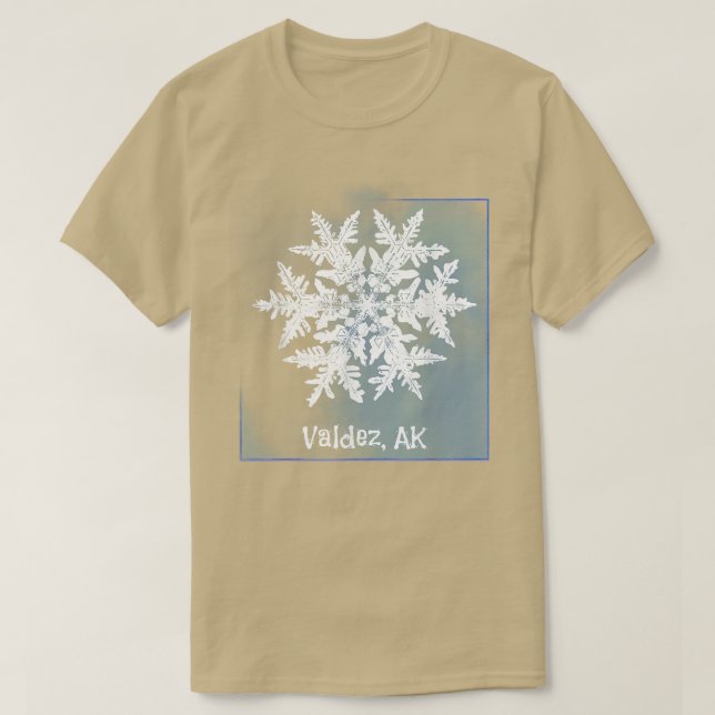 Valdez Alaska Snowflake für Skier & Snowboarder Ch T-Shirt (Design vorne)
