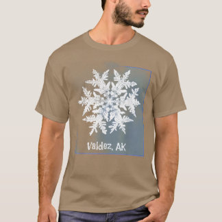 Valdez Alaska Snowflake für Skier & Snowboarder Ch T-Shirt