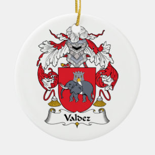 Valdez-Familienwappen Keramik Ornament