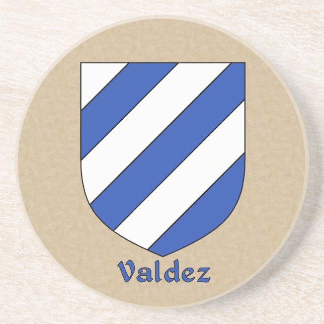 Valdez Heraldic Shield Untersetzer (Vorne)