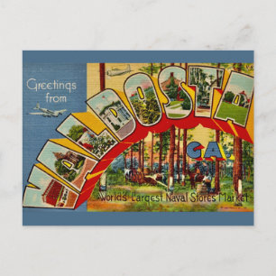 Valdosta Georgia Vintage Postkarte
