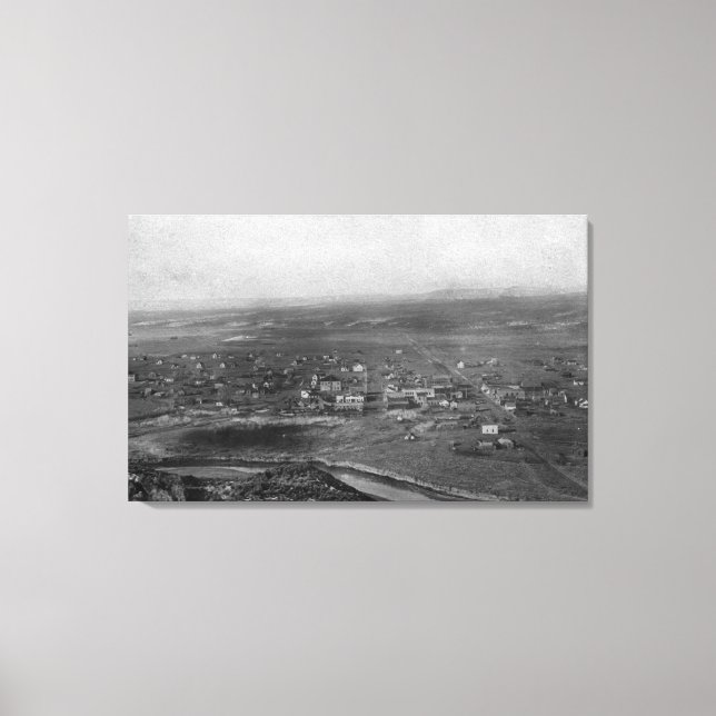 Vale, Oregon Birds Augen Ansicht Städtefotografie Leinwanddruck (Vorderseite)