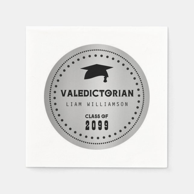 Valedictorianischer Abschluss Serviette (Vorderseite)