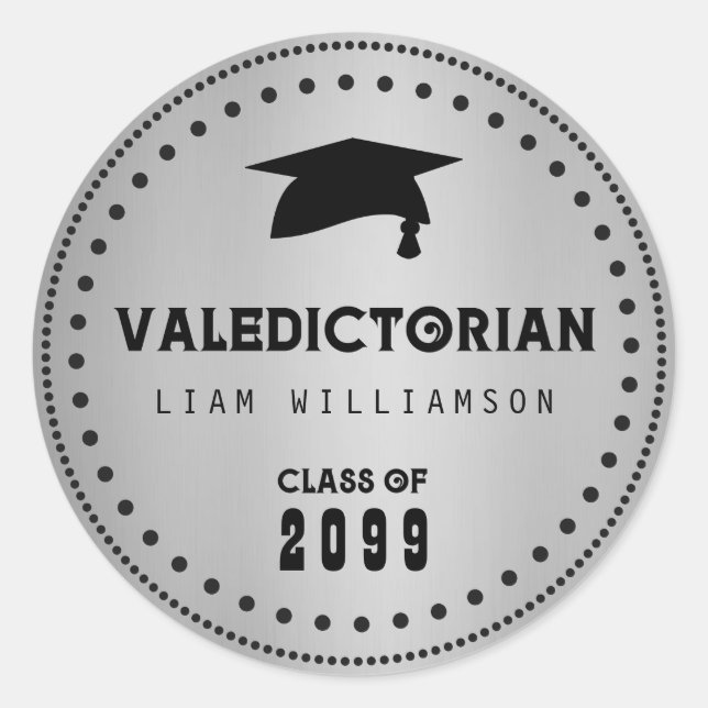 Valedictorianischer Umschlag Aufkleber (Vorderseite)